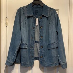 J. Jill Denim Jacket in Classic Blue